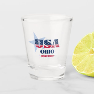 Sterren, Strepen en Ohio 1803 Geschoten glas