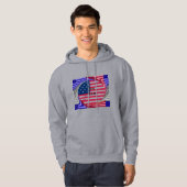 Sterren & Strepen & Liefde: een patriottisch Ameri Hoodie (Voorkant volledig)