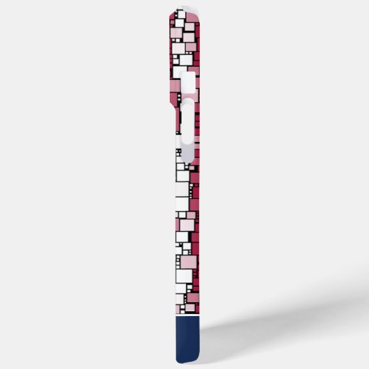 Sterren & Strepen Mozaïek Gepersonaliseerd Case-Mate iPhone Case (Achterkant / Links)