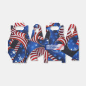 Sterren & Strepen Patriottische Curls Gable Favor  Bedankdoosjes (Uitgevouwen)