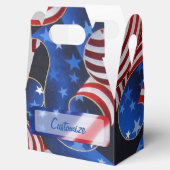 Sterren & Strepen Patriottische Curls Gable Favor  Bedankdoosjes (Geopend)