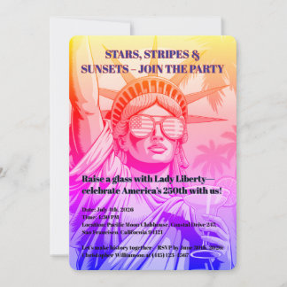 Sterren, Strepen & Zonsondergangen Lady Liberty 25 Kaart
