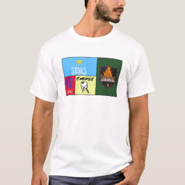 sterren strepen's mores Amerikaanse camping T-shirt