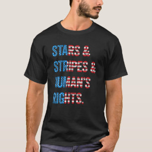 Sterren Stripes en Mensenrechten 4 juli van Indepe T-shirt