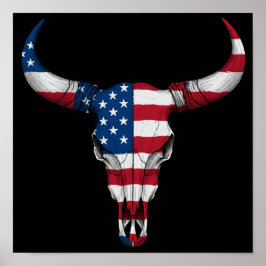 Sterren Stripes en Steers Poster