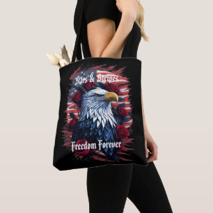Sterren Stripes Freedom Forever Eagle Amerikaanse Draagtas