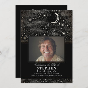 Sterren Viering van het Leven Foto Memorial Funera Programma