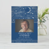 Sterren Viering van het Leven Foto Memorial Funera Programma (Staand voorkant)