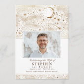 Sterren Viering van het Leven Foto Memorial Funera Programma (Voorkant)