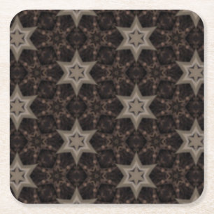 Sterren Vierkante Kartonnen Onderzetter