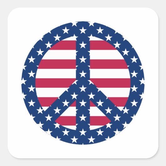 Sterren Vierkante Sticker (Voorkant)