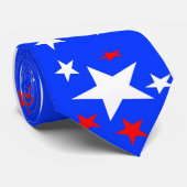 Sterren voor de Nation blue Stropdas (Opgerold)