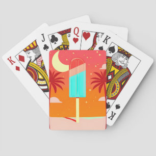 Sterren Zomer Palm Ice Oase Pokerkaarten