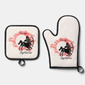 Sterrenbeeld - Boogschutter Ovenwant & Pannenlap Set (Voorkant)