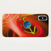 STerrenbeeld BOOGSCHUTTER, Rode Gele Fractale Werv Case-Mate iPhone Case (Achterkant (horizontaal))