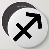 Sterrenbeeld Boogschutter Ronde Button 6,0 Cm (Voorkant /achterkant)
