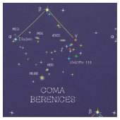 Sterrenbeeld Coma Berenices Stof (Close Up)