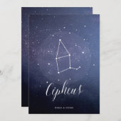 sterrenbeeld hemeltafel nummer Cepheus Kaart (Voorkant / Achterkant)