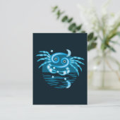 Sterrenbeeld Kreeft - Kreeftsymbool Briefkaart (Staand voorkant)
