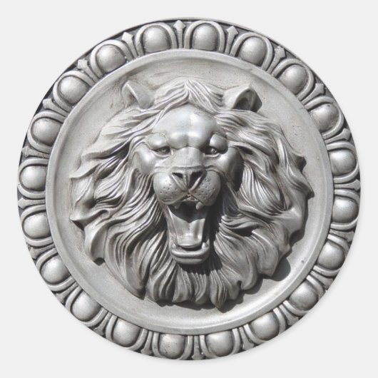 Sterrenbeeld Leo Lion Gezicht Sticker (Voorkant)