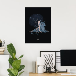 STERRENBEELD LYNX door Alexandra Dikaia Poster