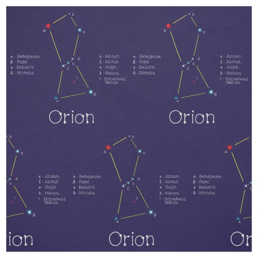 Sterrenbeeld Orion Stof (Swatch)