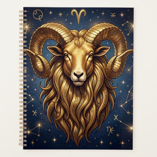 Sterrenbeeld Ram | Astrologie Eigenschappen & Data Planner (Voorkant)