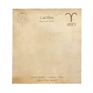 Sterrenbeeld Ram - Notitieblok