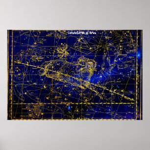 Sterrenbeeld Ram Poster