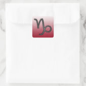 Sterrenbeeld Steenbok Geitensymbool en horoscoop Vierkante Sticker (Tas)