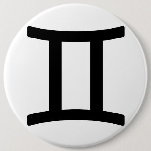Sterrenbeeld Tweelingen Ronde Button 6,0 Cm