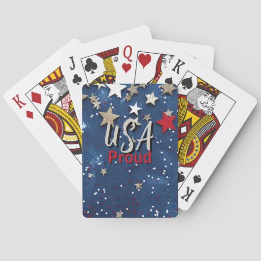 Sterrenbeeld USA Trots Pokerkaarten (Achterkant)