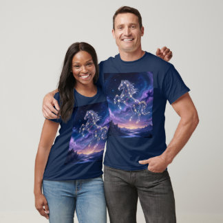 Sterrenbeeld van het Dappere Paard T-shirt