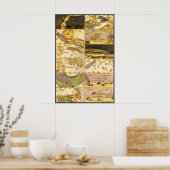  sterrenbeelden, Antiek sterrenkunde & Sterren Poster (Keuken)