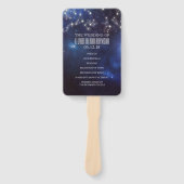 Sterrenbeelden | Constellation huwelijksprogramma Handwaaier (Voorkant)