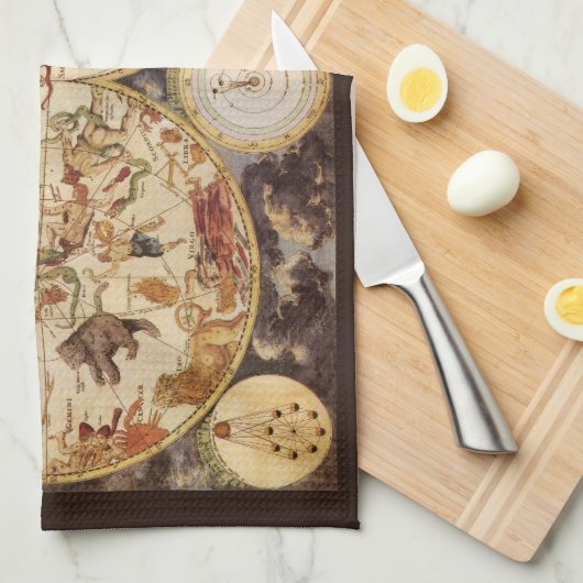 Sterrenbeelden, sterrenkunde, Frederik de Wit Theedoek (Quarter Fold)