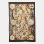 Sterrenbeelden,  sterrenkunde, Frederik de Wit Theedoek (Verticaal)