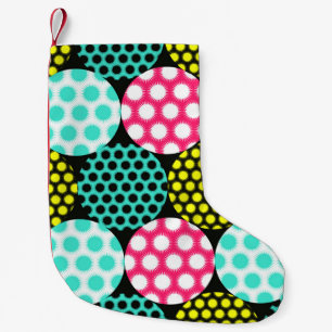 sterrencirkels naadloos patroon in multicolor pop kleine kerstsok