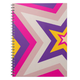 Sterrencreatie in kleurrijke formatie Spiraal Foto Notitieboek