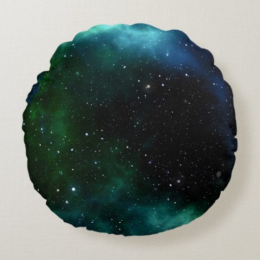 Sterrengalaxygradiënt Rond Kussen (Voorkant)