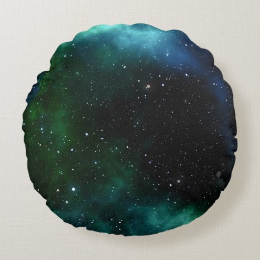 Sterrengalaxygradiënt Rond Kussen (Voorkant)
