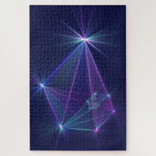 Sterrengestel, Abstracte Fantasie Fractale Kunst Legpuzzel