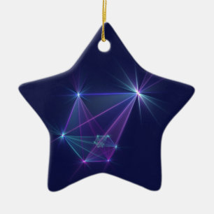 Sterrengroep, Abstracte Fantasie Fractale Kunst Keramisch Ornament