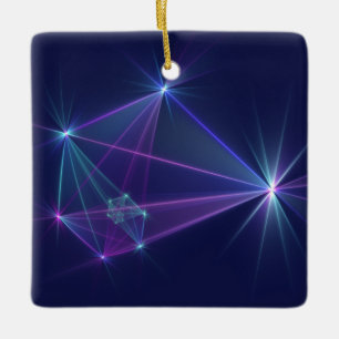 Sterrengroep, Abstracte Fantasie Fractale Kunst Keramisch Ornament