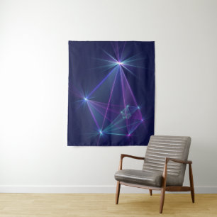Sterrengroep, Abstracte Fantasie Fractale Kunst Wandkleed
