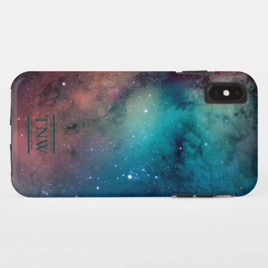 Sterrenhemel monogram Case-Mate iPhone case (Achterkant (horizontaal))