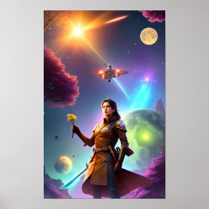 Sterrenhemel: Reis tussen buitenaardse tuinen Poster