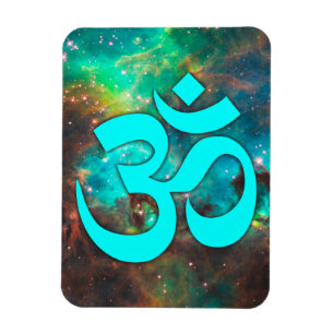 Sterrenhoop Aqua Om Symbool Magneet