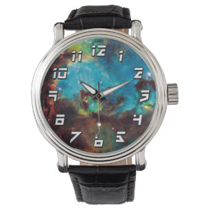 Sterrenhoop NGC 2074 Tarantula-nevel ruimtefoto Horloge