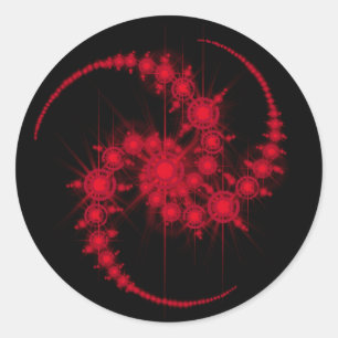 sterrenhoop ronde sticker